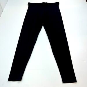 Lisa Bayne Womens Size Small Petite Black Pull On Pant Stretch Polyester Spandex